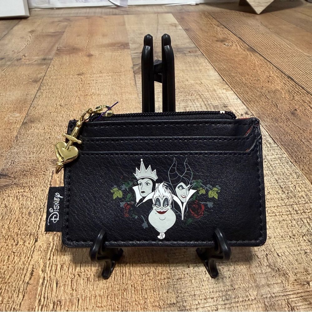 Loungefly Disney Villains Damask Cardholder - BoxLunch Exclusive hard to find!